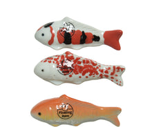 Fisch Porzellan 3 Farben sortiert L.11cm x B.3.3cm x H.4cm