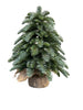 Nobilis-Baum 30 cm auf Fuß in Jute-Grün