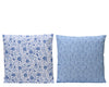 Kissen Polyester 2-farbig außen blau/weiß L.45cm x B.45cm x H.8cm