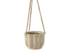 Hängepflanzgefäß Keramik creme Ø 13,2 cm x H 9,5 cm