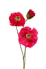 Mohn x3 L76cm kirschrot