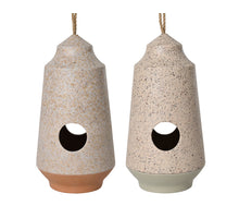 Vogelhaus aus Bambusfaser, 2 Farben sortiert, D15 H29cm