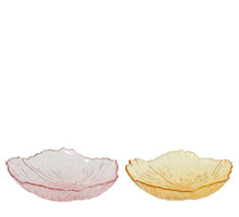Frühstücksteller aus Glas, 2-farbig sortiert, Ø 20 cm, H 6 cm