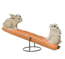 Kaninchen aus Polyresin, naturfarben, 20x6x11cm