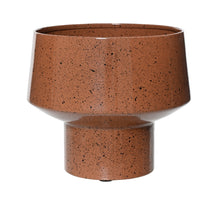 Planter ijzer terra bruin dia24cm x H.20cm