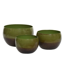Set a 3 Pflanzer Eisen rosa H20 D27cm