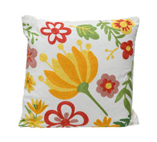 Kissen Polyester-Baumwolle weiß/farbig 43x43x2,5cm