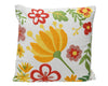 Kissen Polyester-Baumwolle weiß/farbig 43x43x2,5cm