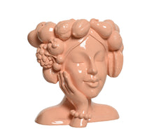 Pflanzgefäß polyresin rosa rosa 24.8x27x29cm