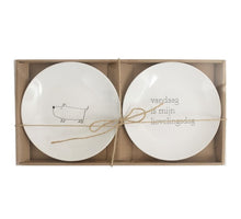 Gusta Teller ø20cm 2er Set Lieblingstag/Hund