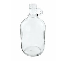 Vase Glasflasche Form D14 H26cm Klar