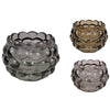 Teelichthalter "Bubble" aus Glas, D11,5 H8,5 cm, 3er-Set