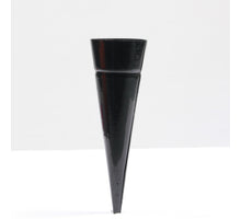 ZINK CONISCHE WAXIINEHOUDER PUNT 25X4 CM ZWART