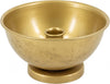 Kandelaar in kom metaal D14,5 H8cm goud