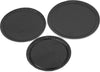 Tray set - 3-pcs - Ø 20/18/17cm - black