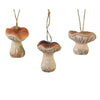 Herbstanhänger Pilz Terrakotta 6 x 6 x 8 cm 3er Set
