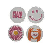 Spiegelglas 4er-Set 10cm x 0,3cm