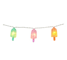 String Eiscreme mehrfarbig led 10 Stück batteriebetrieben - l120cm