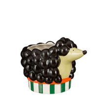 Lustiger Topf Hund schwarz - l24,5xw18xh17,5cm