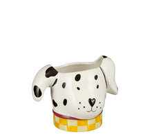 Lustiger Topf Hund weiß - l20xb16xh16cm