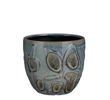 Helma Topf rund blau - h18xd20cm