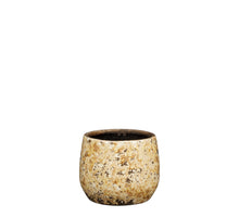 Antica Topf rund l.braun - h13xd16,5cm