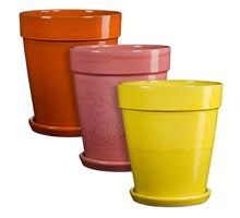 Madrid Topf gelb orange rosa 3-fach sortiert - H44xT38cm