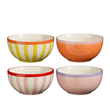 Schale rot lila pink orange 4-fach sortiert - h7xd14,5cm