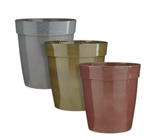 Madrid Topf rund rauchrosa grau grün 3-fach sortiert - H53xT50,5cm