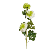 Pompon weiß real touch - l77cm