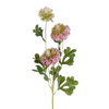 Pompon lila real touch - l77cm