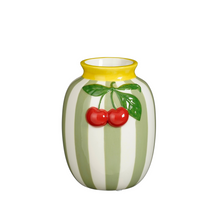 Vase Kirschen hellgrün - l13xb12xh15,5cm