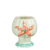 Vase Seestern hellblau - L15,5xB14,5xH16cm
