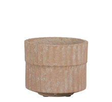 Apiro Topf rund rosa - h12,5xd15,5cm