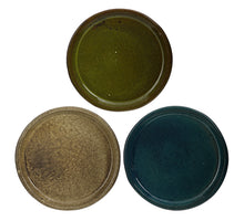 Madrid Untersetzer rund creme d.grün d.blau 3-fach sortiert - H5xB49cm