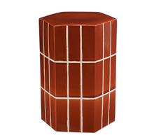 Menton bijzettafel terra - l34,5xb29,5xh47,5cm