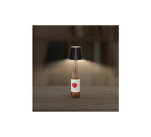 FLESSENLAMP 10X8CM ZWART USB OPLAADBAAR/ DIMBAAR