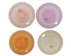 Ontbijtbord glas 4col ass assortie 18cm x 1.5cm