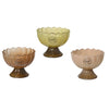 Schaal glas 3col ass assortie 9cm x 7.1cm