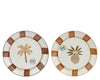Ontbijtbord porselein 2ass bruin/kleur(en) 18.2cm x 2cm
