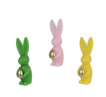 Kerze Kaninchen Paraffin 3 Farben sortiert D4,4 H13cm grün/rosa/gelb