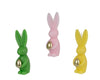 Kerze Kaninchen Paraffin 3 Farben sortiert D4,4 H13cm grün/rosa/gelb