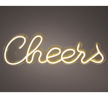 LED Neon USB Cheers steady innen warmweiß 1.6cm x 42cm x 14cm