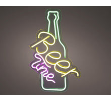 LED Neon USB Beer Time Dauerlicht innen Mehrfarbig 1.6cm x 29cm x 38cm