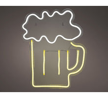 LED Neon USB Bier Dauerlicht innen mehrfarbig 1,6cm x 29cm x 35,5cm