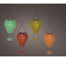 Solarballon Metall Retro Steady 4-fach sortiert 13cm x 36cm