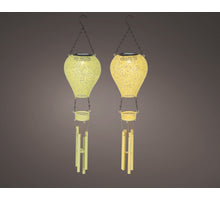 Solarballon Metall gelb steady 2-fach sortiert 13cm x 56cm