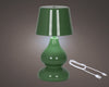LED oplaadbare tafellamp ijzer steady binnen groen/warn wit/
