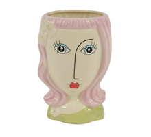 LADY POT KERAMIK D12X17H ROSA