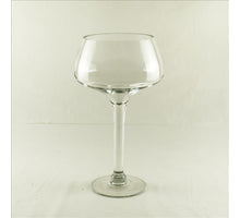 GLASVASE AUF FUSS D14X35H TRANSPARENT